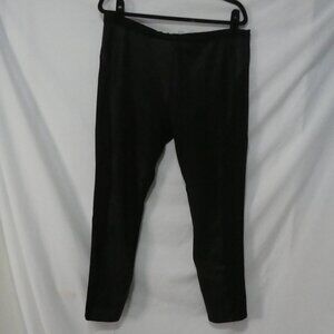 KATHERINE BARCLAY MONTREAL | size X | Black Textured Front Panel Leggings